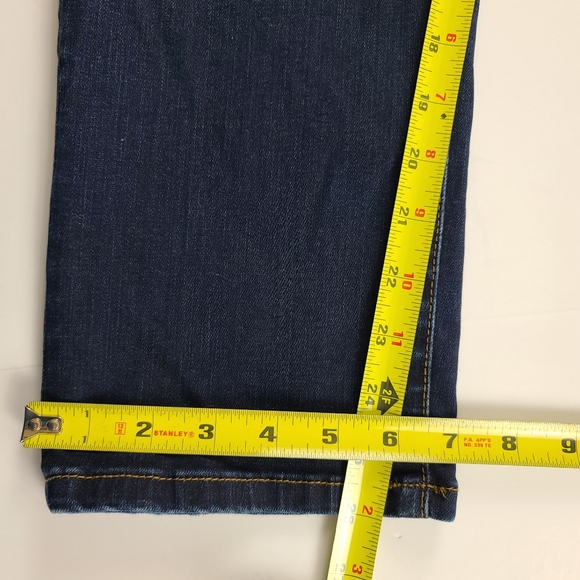 Kut from the Cloth Dark Wash Distressed Straight Leg Jeans - Picture 7 of 10